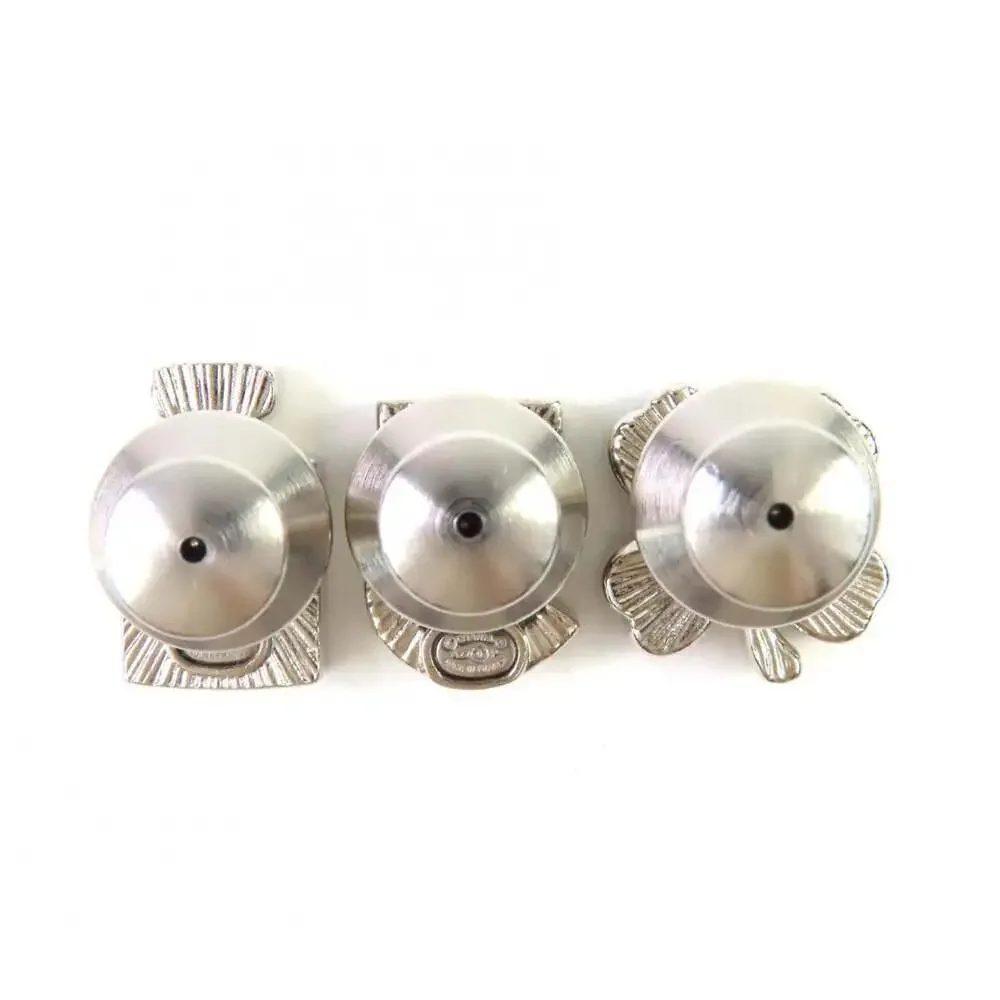 CHANEL Authentic Silver Logo Brooch